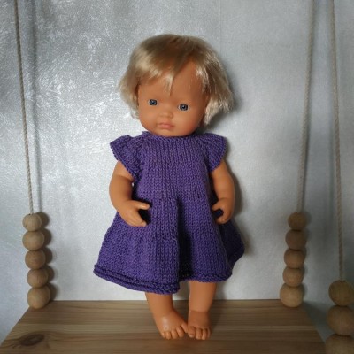 В'язане плаття для ляльок Miniland 38 см