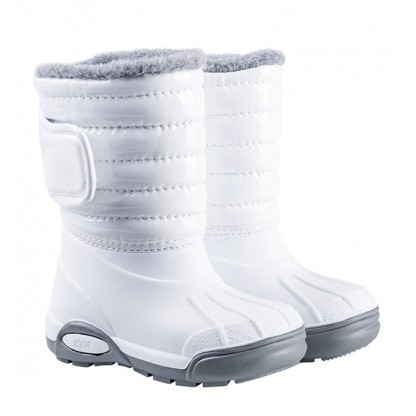 Утеплені чоботи Igor Shoes гляцеві білі