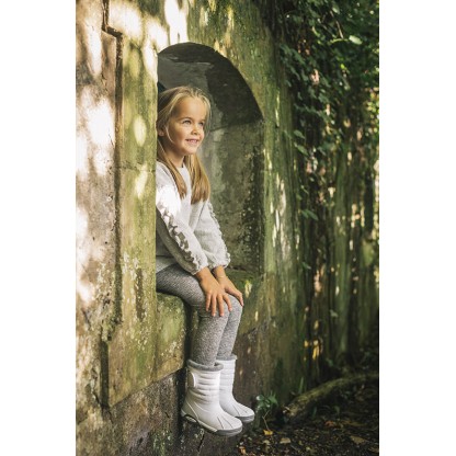 Утеплені чоботи Igor Shoes гляцеві білі