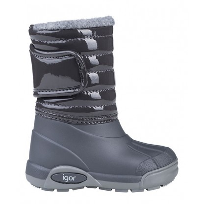 Сапоги Igor Shoes глянцевые серые