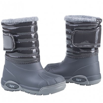 Сапоги Igor Shoes глянцевые серые