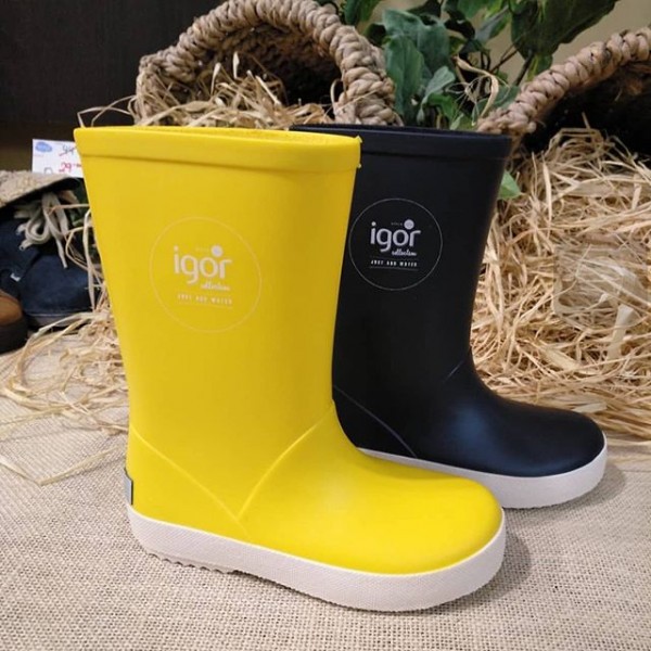 Утепленные резиновые сапоги Igor Shoes желтые