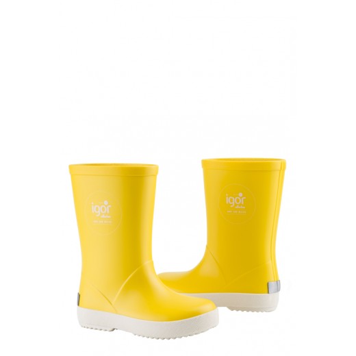 Утеплені гумові чоботи Igor Shoes жовті