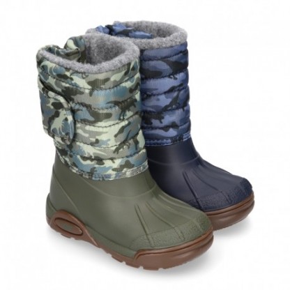 Дитячі гумові чоботи Igor Topo Ski Camo Khaki