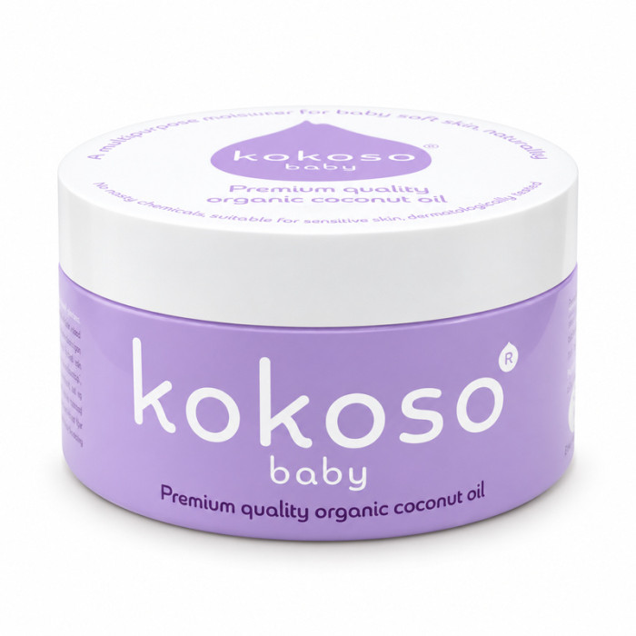 Органическое детское кокосовое масло Kokoso Baby, 168 г