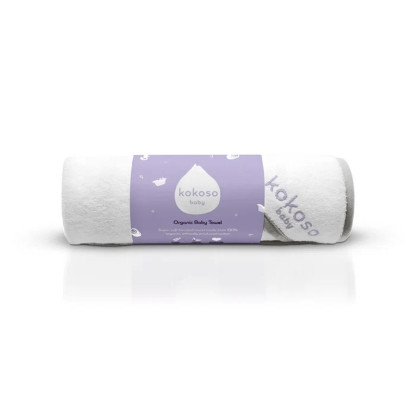 Дитячий рушник-куточок Kokoso Baby з органічної бавовни, 75 × 75 см