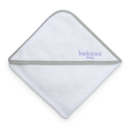 Дитячий рушник-куточок Kokoso Baby з органічної бавовни, 75 × 75 см