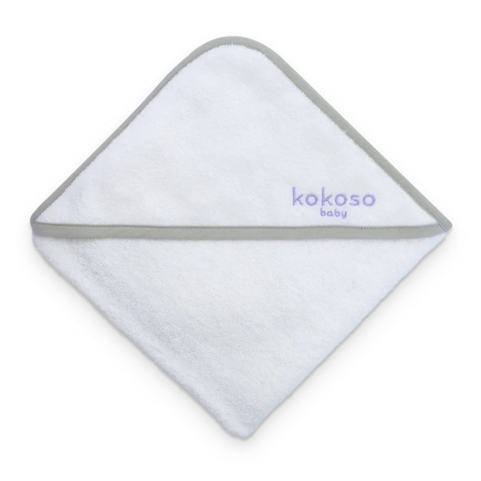 Дитячий рушник-куточок Kokoso Baby з органічної бавовни, 75 × 75 см