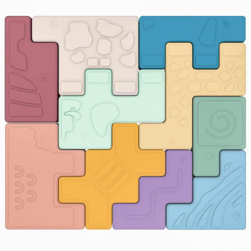 Мягкий развивающий набор Miniland Animal Blocks