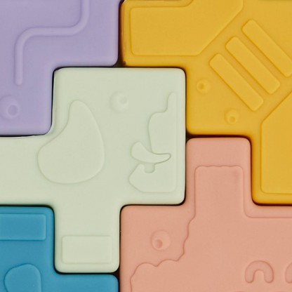 Мягкий развивающий набор Miniland Animal Blocks