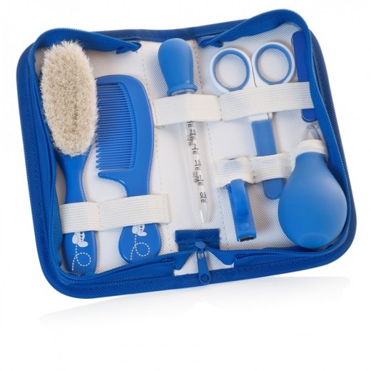 Набір для догляду за дитиною, в косметичці (7 предм.) Baby Kit синій