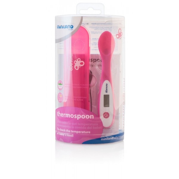 Термоложка детская Thermospoon розовая