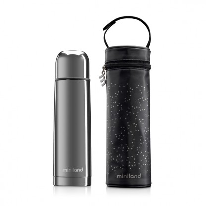 Термос із термосумкою Miniland Deluxe Thermos Silver