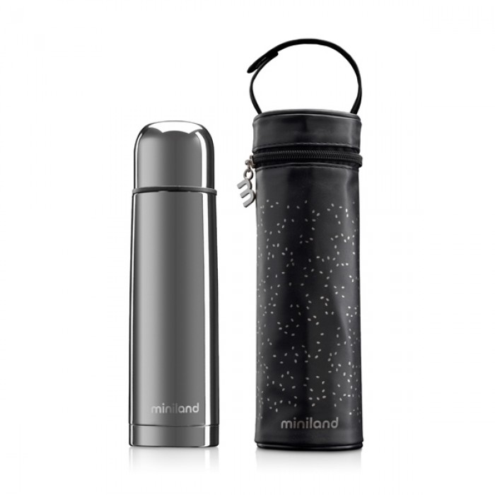 Термос с термосумкой Miniland Deluxe Thermos Silver