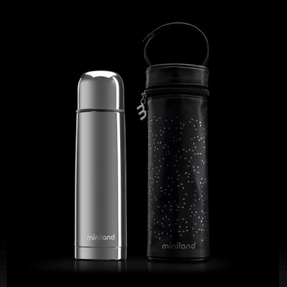 Термос із термосумкою Miniland Deluxe Thermos Silver