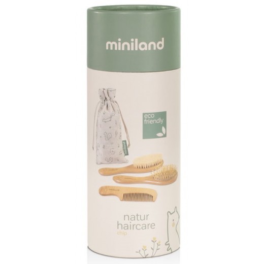 Набір дерев'яних гребінців Miniland Natur Haircare Chip