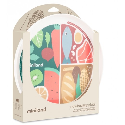 Детская тарелка здорового питания Miniland Nutrihealthy