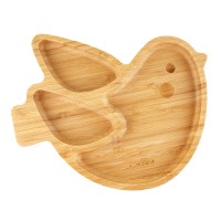 Дитяча бамбукова секційна тарілка на присосці Miniland Chick