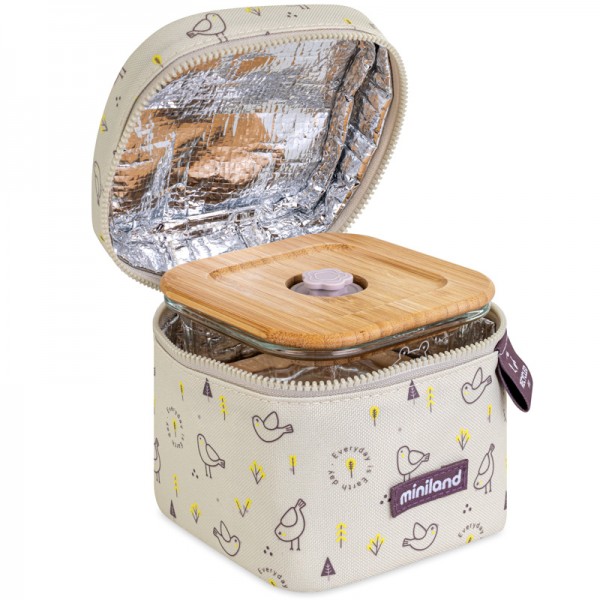 Термосумка с контейнерами (стекло) 2x210 мл Pack-2-go EcoSquare Chip 