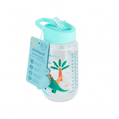 Поильник-непроливайка с трубочкой 450 мл Miniland Jurassic Dinosaur