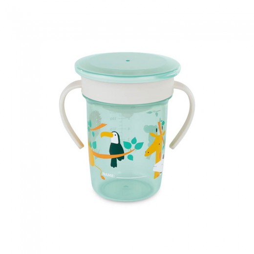 Навчальний поїльник-непроливайка 270 мл Miniland Baby Jungle 360