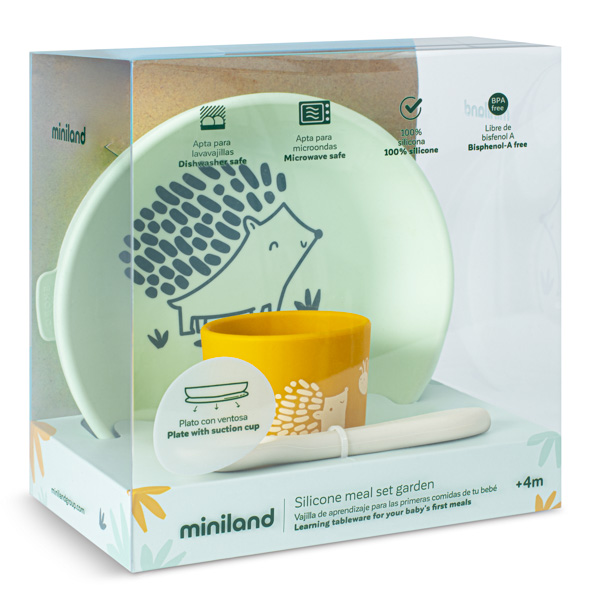 Набор силиконовой детской посуды Miniland Forest