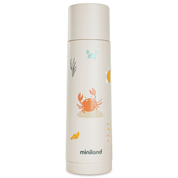 Термос питьевой Miniland Ocean Crab 500 мл бежевый