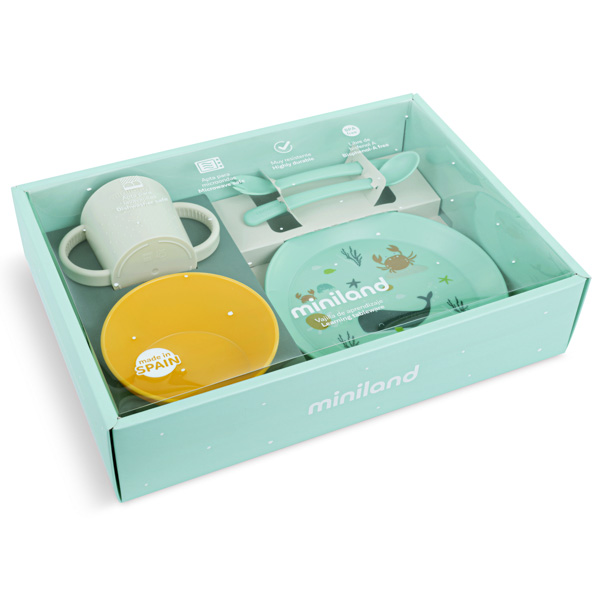 Набор детской посуды Miniland Ocean