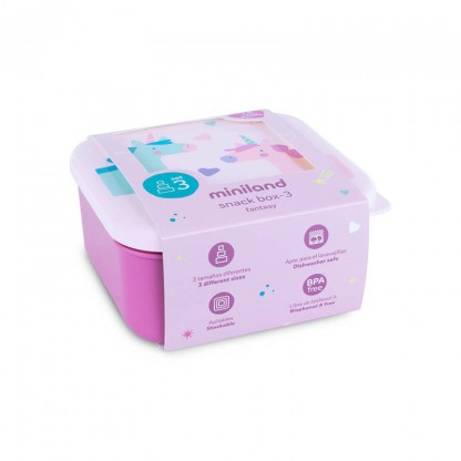  Набір з 3 контейнерів для їжі Fantasy 250 мл, 350 мл та 540 мл