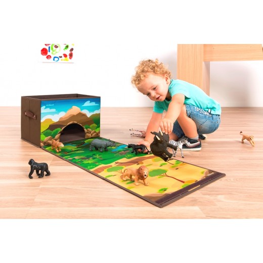 Ігровий килимок-сумка Miniland Forest and Jungle Box