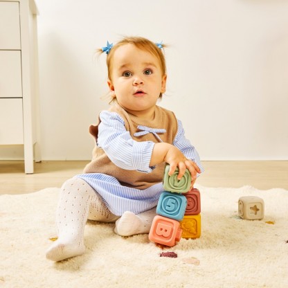 Розвивальні м’які кубики Miniland 6 шт 