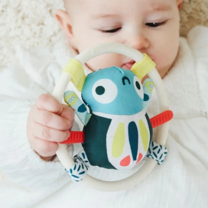 Игрушка-прорезыватель с погремушкой Miniland  Spider rattle
