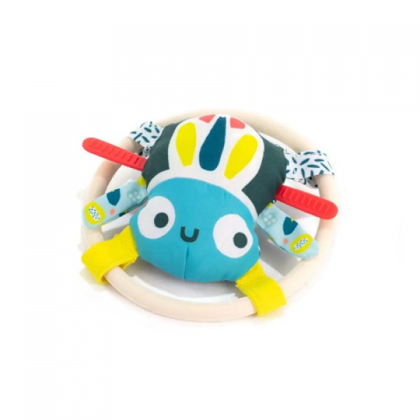 Іграшка-прорізувач з брязкальцем Miniland Spider rattle