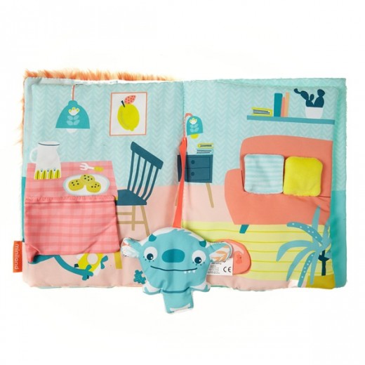 Перша навчальна книжка малюка Miniland Monster Telling