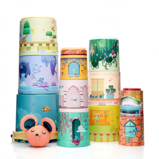 Розвиваюча пірамідка Miniland Таємничий замок