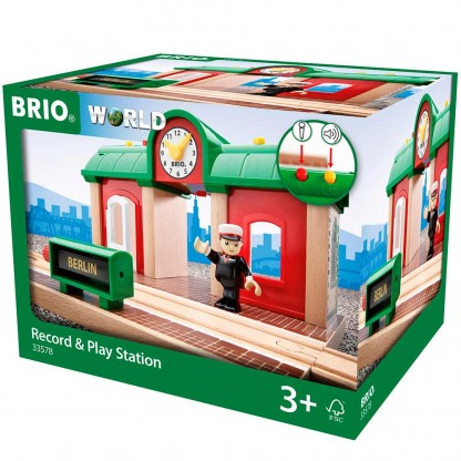 Станція для залізниці BRIO зі звукозаписом