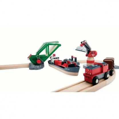 Дитяча залізниця BRIO Порт із поромом 33061
