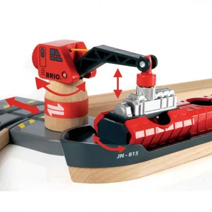 Дитяча залізниця BRIO Порт із поромом 33061