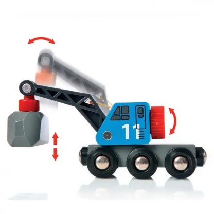 BRIO Дитяча залізниця 33210 з переїздом та навантаженням