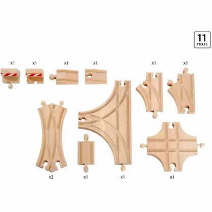 Продвинутый набор расширений для железной дороги BRIO 11 эл.