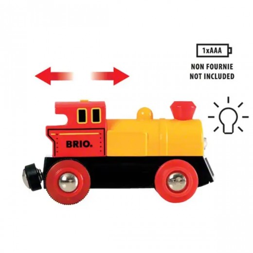Товарный паровоз на батарейках для железной дороги BRIO