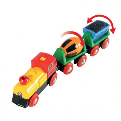 Товарний паровоз на батарейках для залізниці BRIO