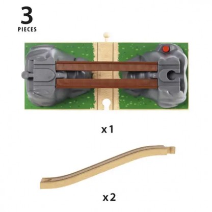 Разрушающийся мост для железной дороги BRIO