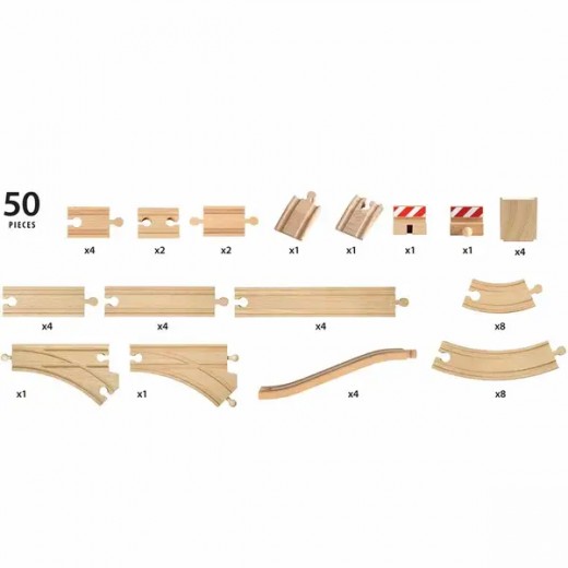Большой набор расширений для железной дороги BRIO 50 эл