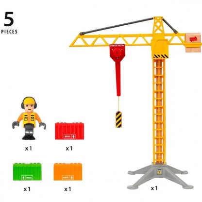 Будівельний кран BRIO з підсвіткою 33835