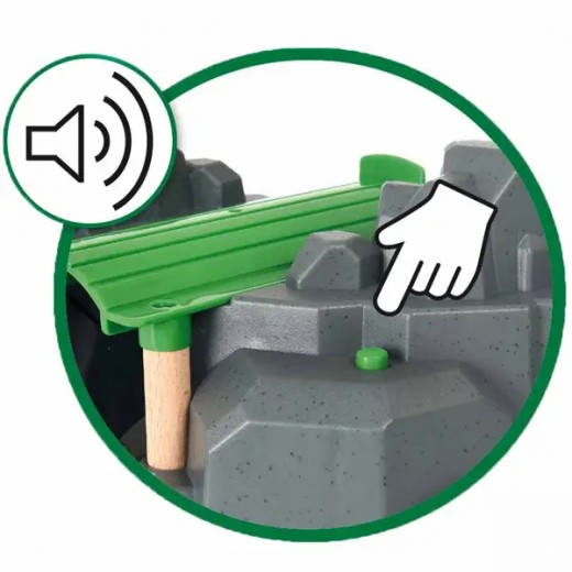 Игровой набор для железной дороги BRIO Тоннель с подъемным краном