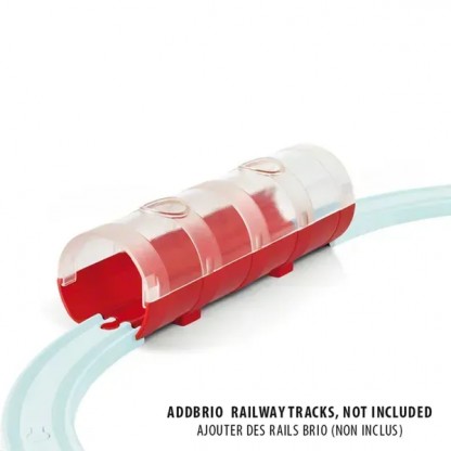 Паровоз для дерев’яної залізниці BRIO з тунелем