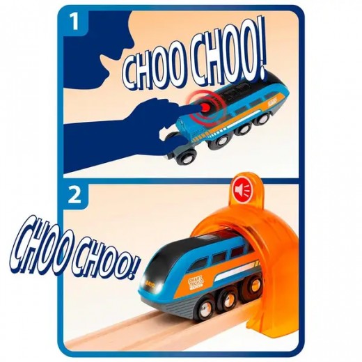 Большая детская железная дорога BRIO Smart Tech