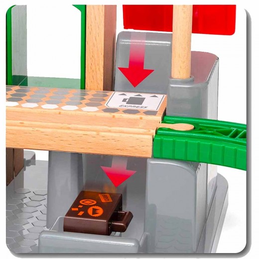 Детская железная дорога BRIO с центральным вокзалом