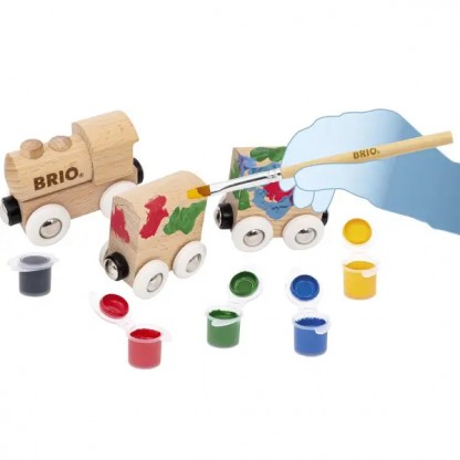 Набір BRIO Розфарбуй поїзд сам